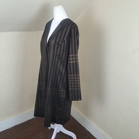 Soft Surroundings  Stonehaven Plaid Duster Cardigan Jacket Women’s Size M - Picture 5 of 14